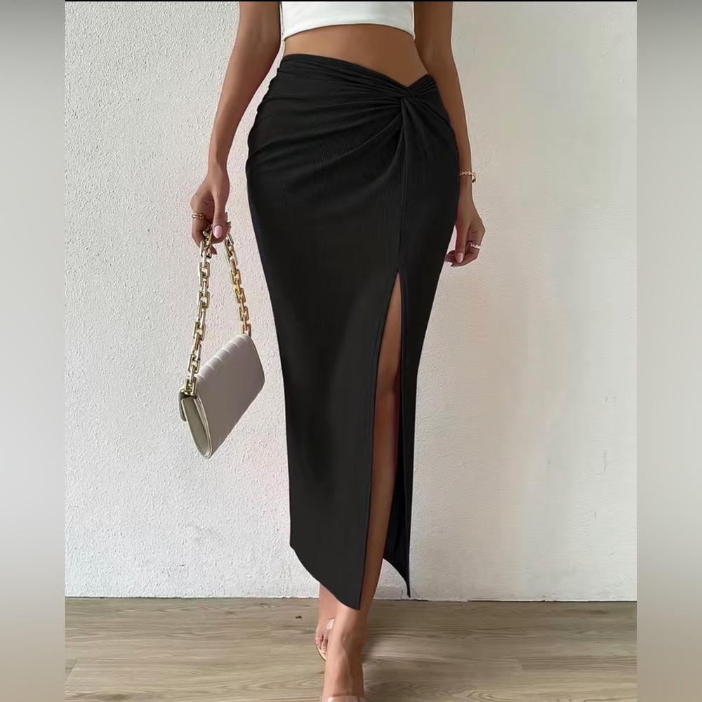 Women’s Twist High Split Skirt
